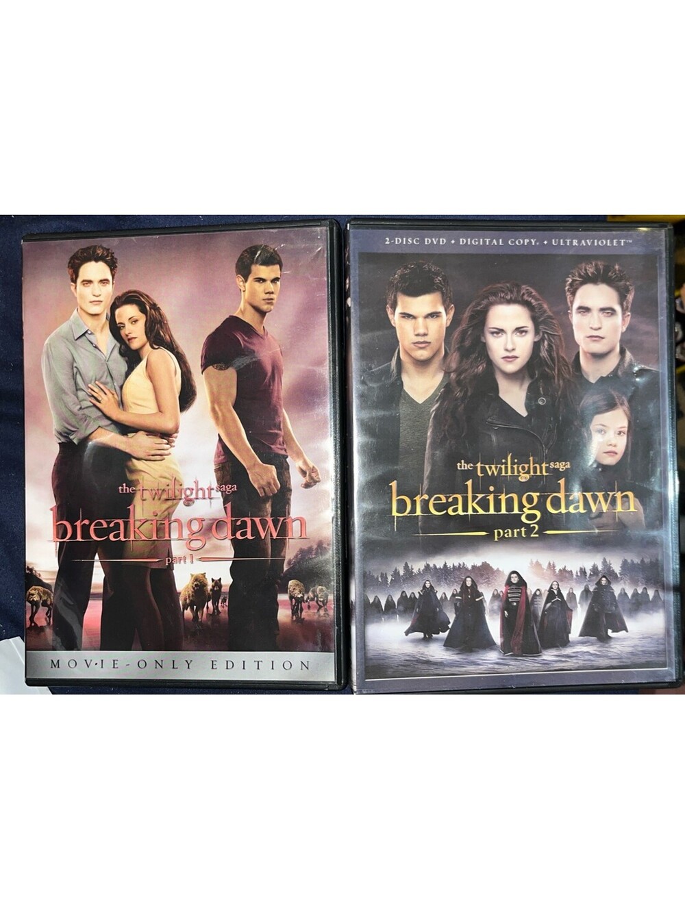 The Twilight Saga Breaking Dawn part 1 & 2 (DVD) Sealed. No Digital Download